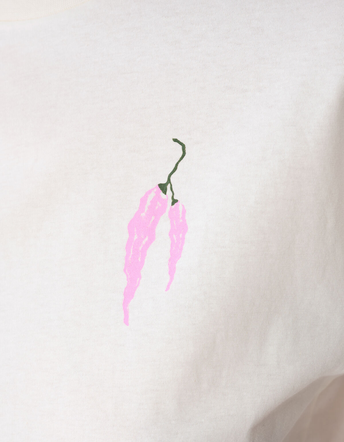 Pepper Artwork T-Shirt Gebrochen Wei&szlig; SHOEBY WOMEN