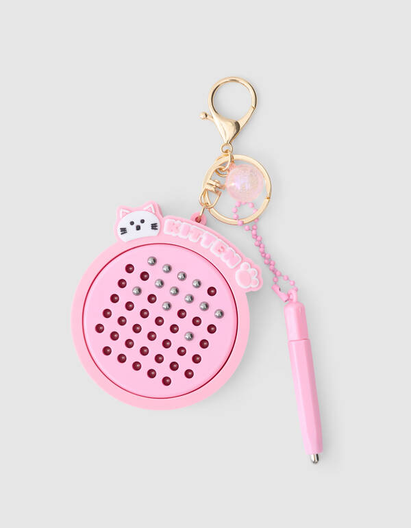 K&auml;tzchen-Spiel-Schl&uuml;sselanh&auml;nger Hellrosa SHOEBY ACCESSOIRES