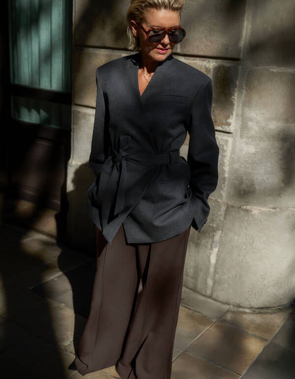 Hose mit weitem Bein in Dunkelbraun von Lonneke SHOEBY WOMEN