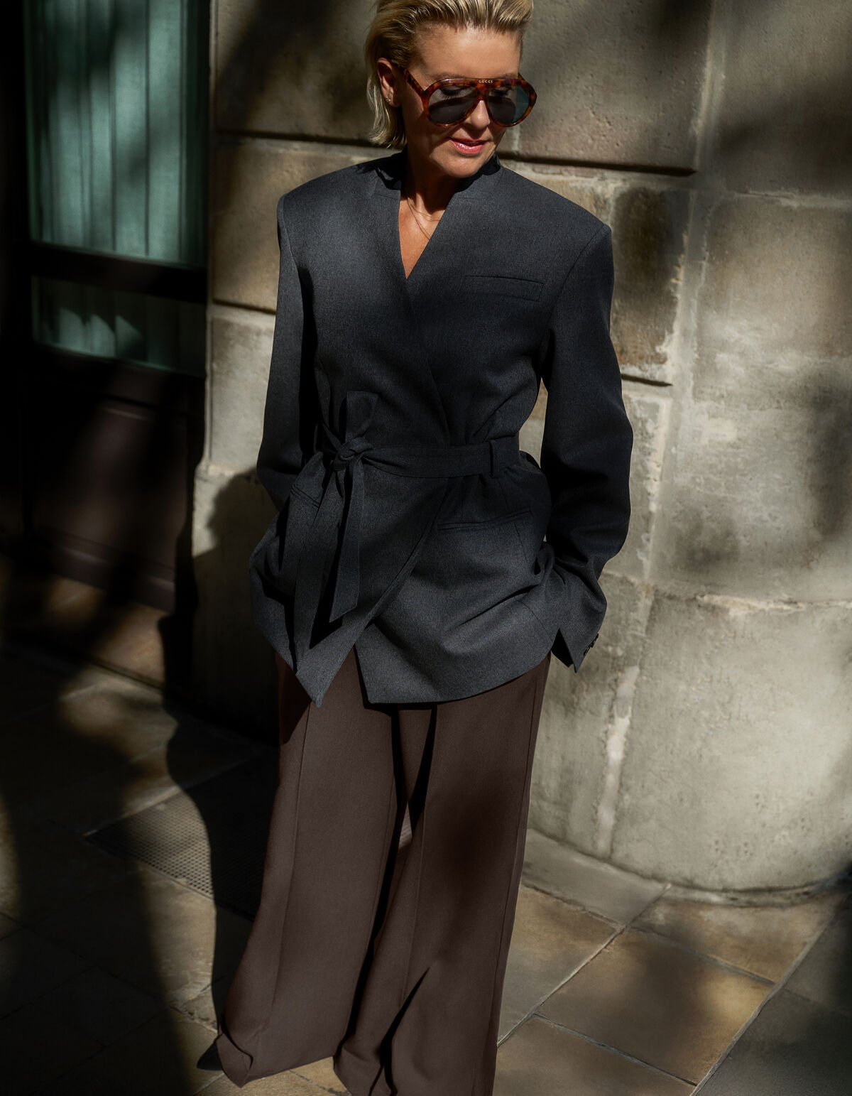 Hose mit weitem Bein in Dunkelbraun von Lonneke SHOEBY WOMEN