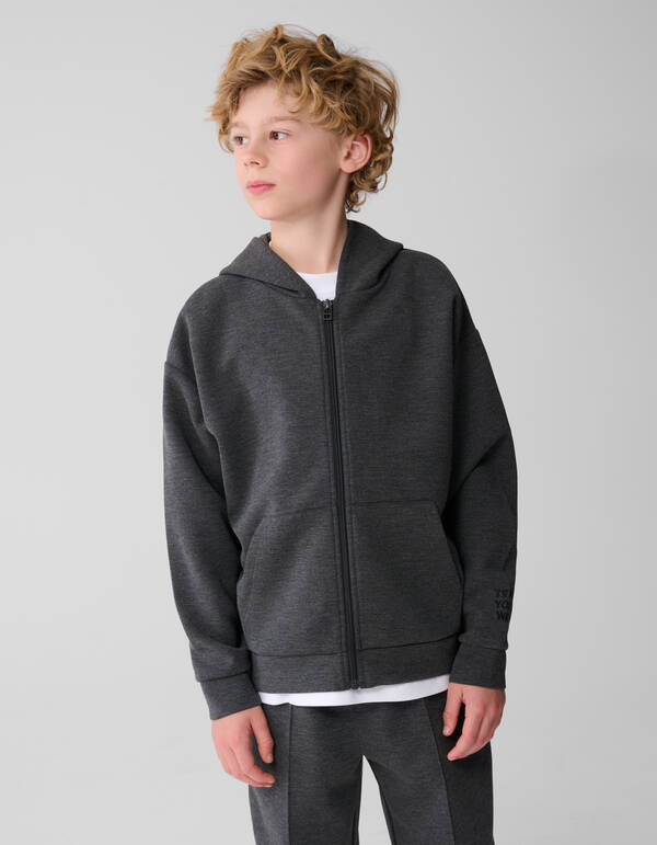 Chic Zip Hoodie Grau SHOEBY BOYS
