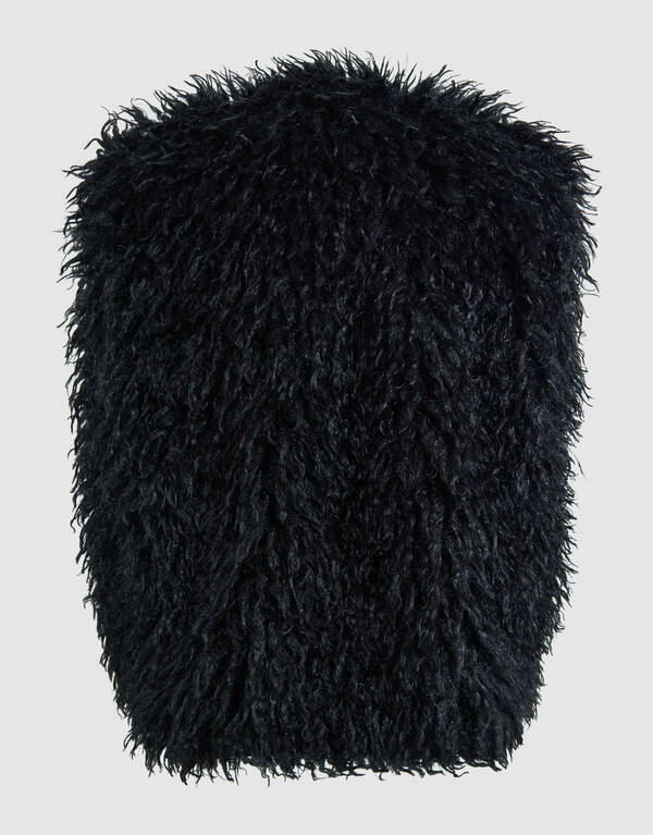Fluffy Gilet Schwarz SHOEBY GIRLS