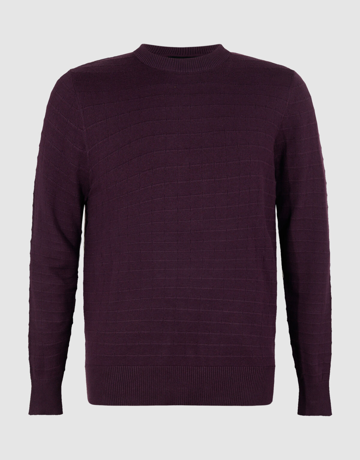 Strukturpullover Dunkelrot SHOEBY MEN