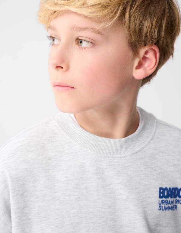 BoardClub Artwork Sweatshirt Hellgrau SHOEBY BOYS