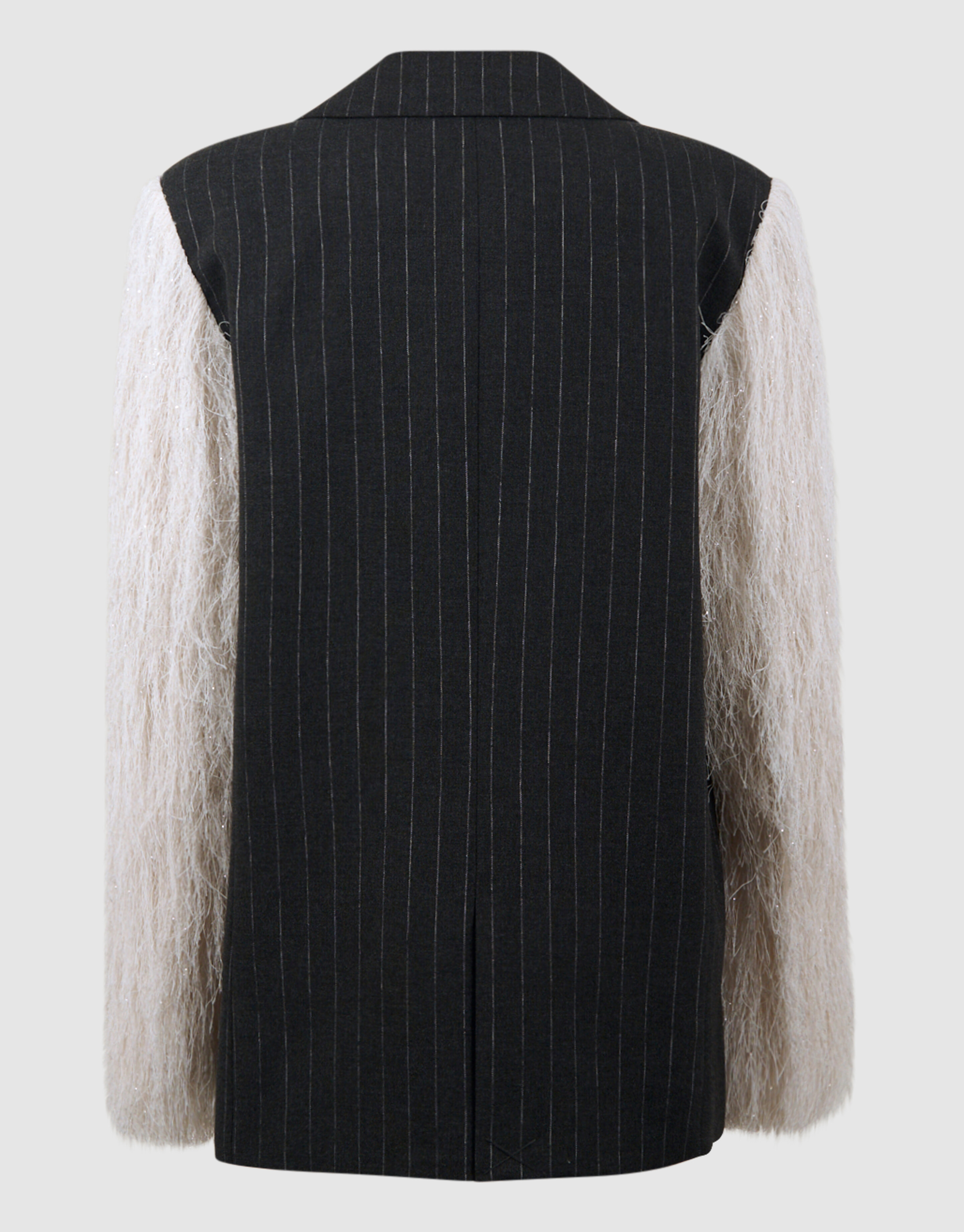 Flauschiger Glitzer-Blazer Off White SHOEBY GIRLS