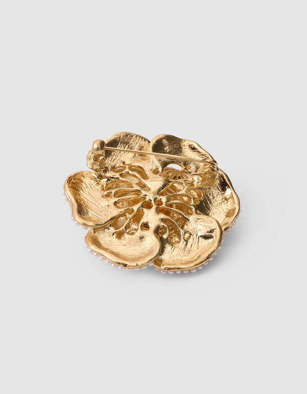 Perlenblumenbrosche, Cremewei&szlig; SHOEBY ACCESSOIRES