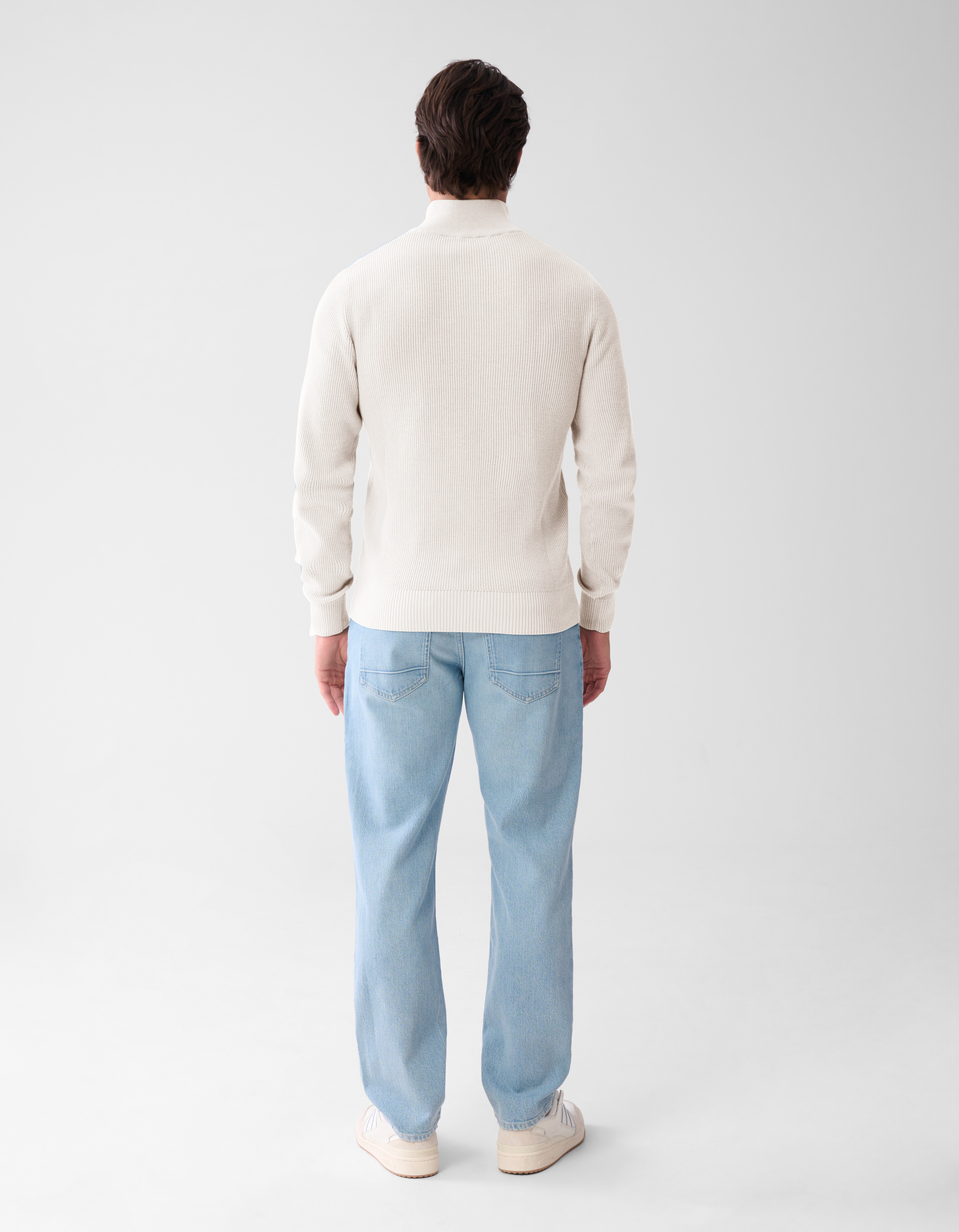 Zipper Trui Gebroken Wit SHOEBY MEN