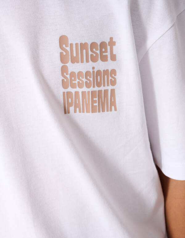 Sunset Artwork T-Shirt Wei&szlig; SHOEBY BOYS