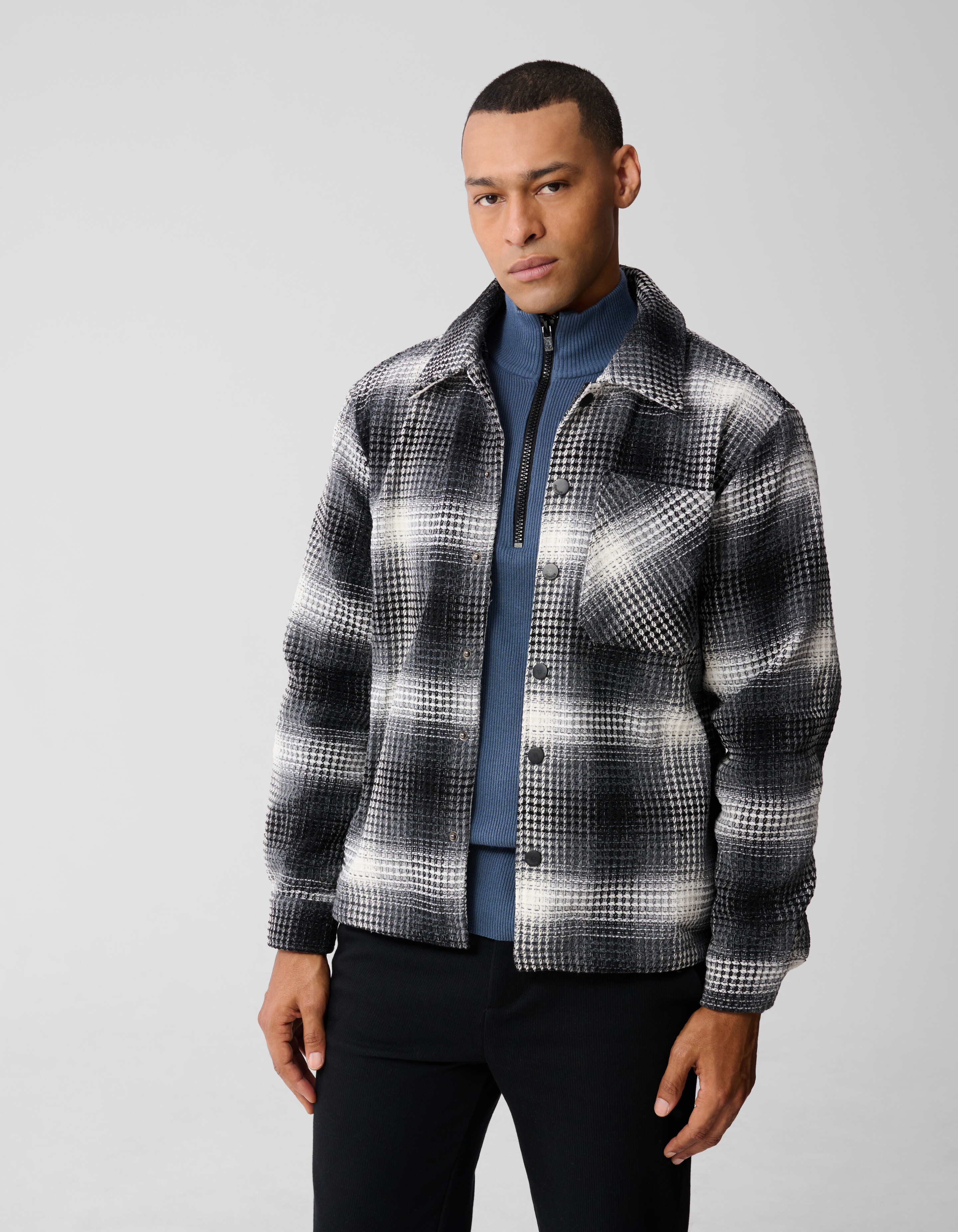 Schwere Karojacke Schwarz SHOEBY MEN