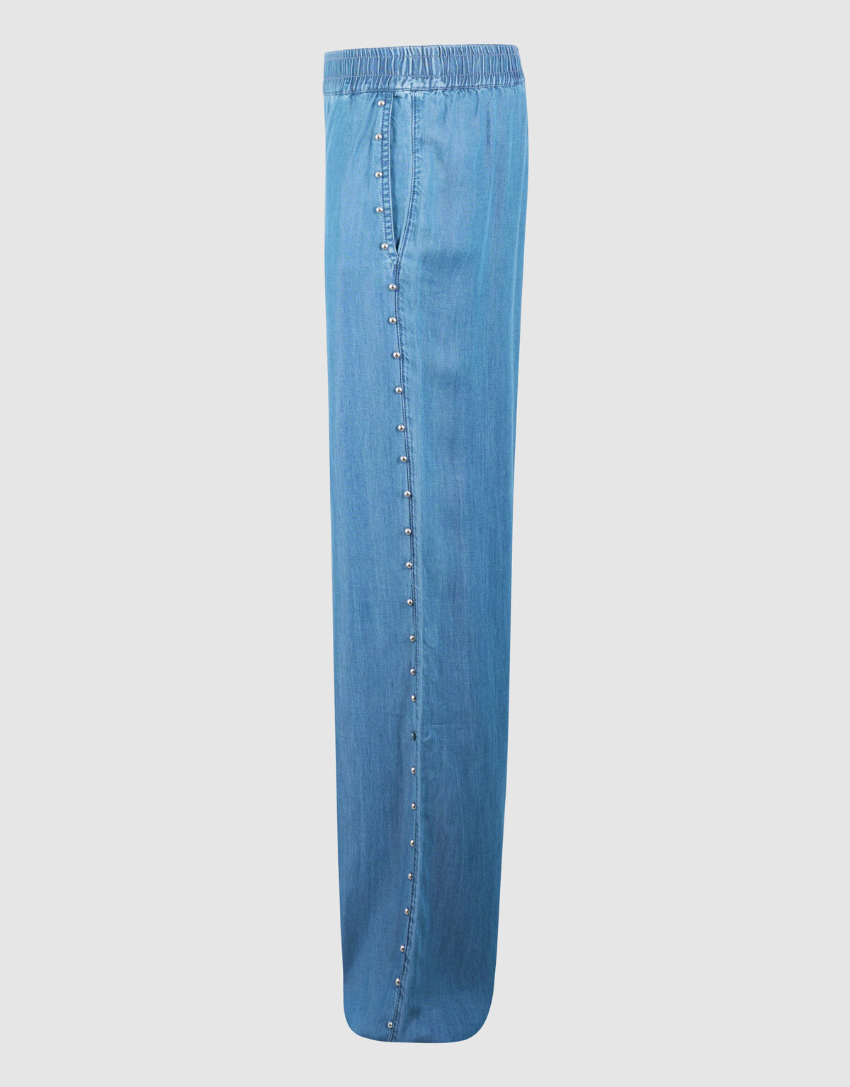 Studs Weite Bein Passform Denim Hose Blau SHOEBY WOMEN