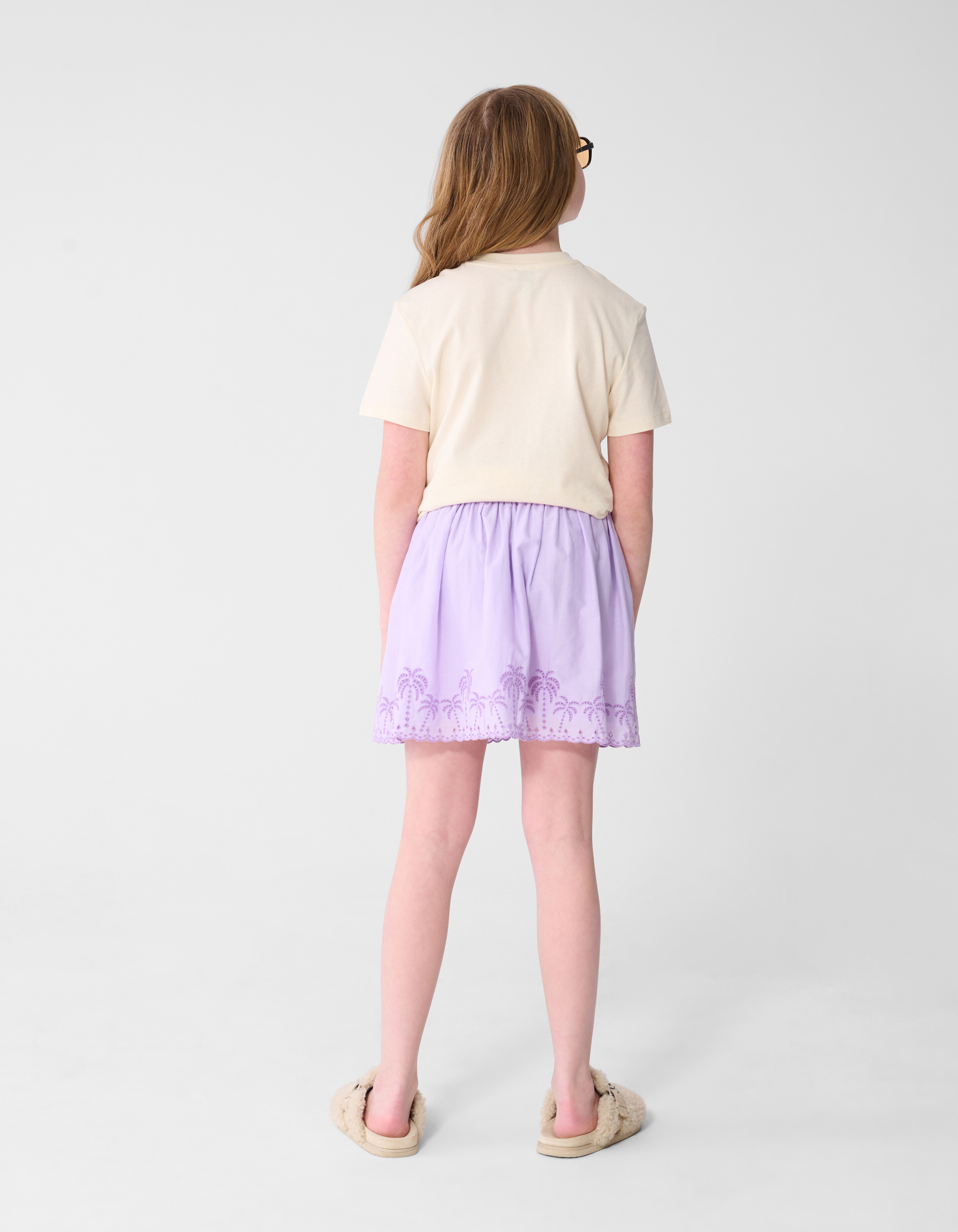 Palmstickerei Minirock Helllila SHOEBY GIRLS