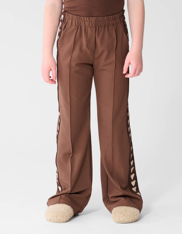Fancy Tape Hose mit weitem Bein, braun SHOEBY GIRLS