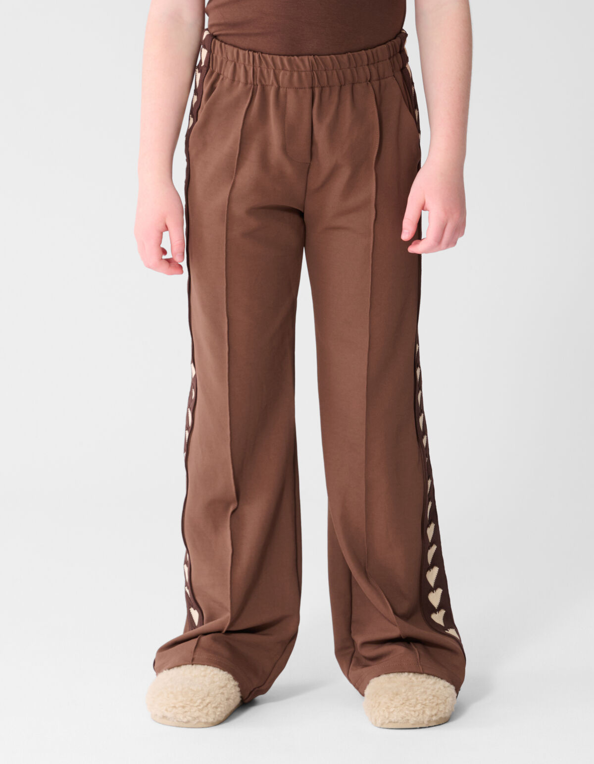 Fancy Tape Hose mit weitem Bein, braun SHOEBY GIRLS
