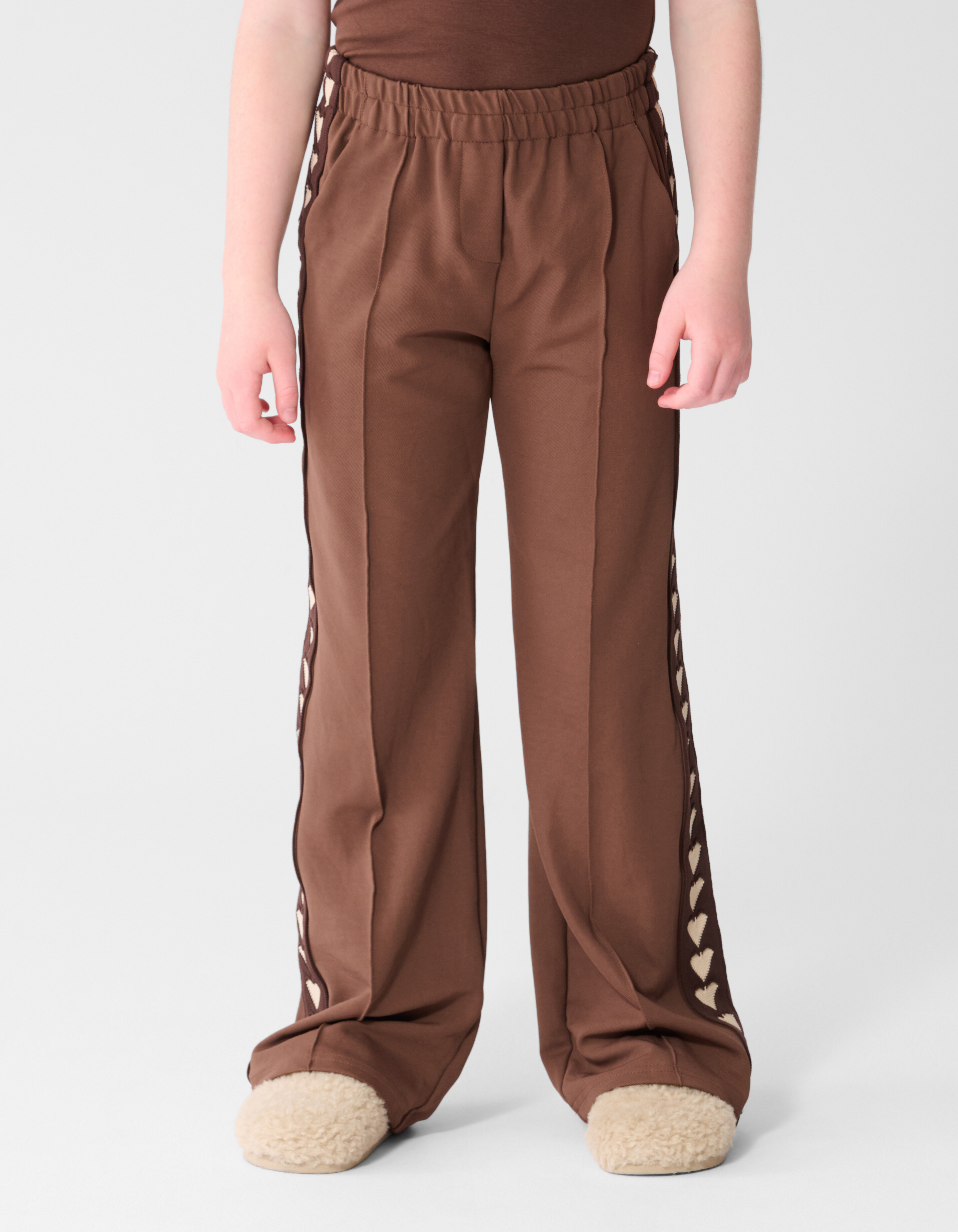 Fancy Tape Hose mit weitem Bein, braun SHOEBY GIRLS