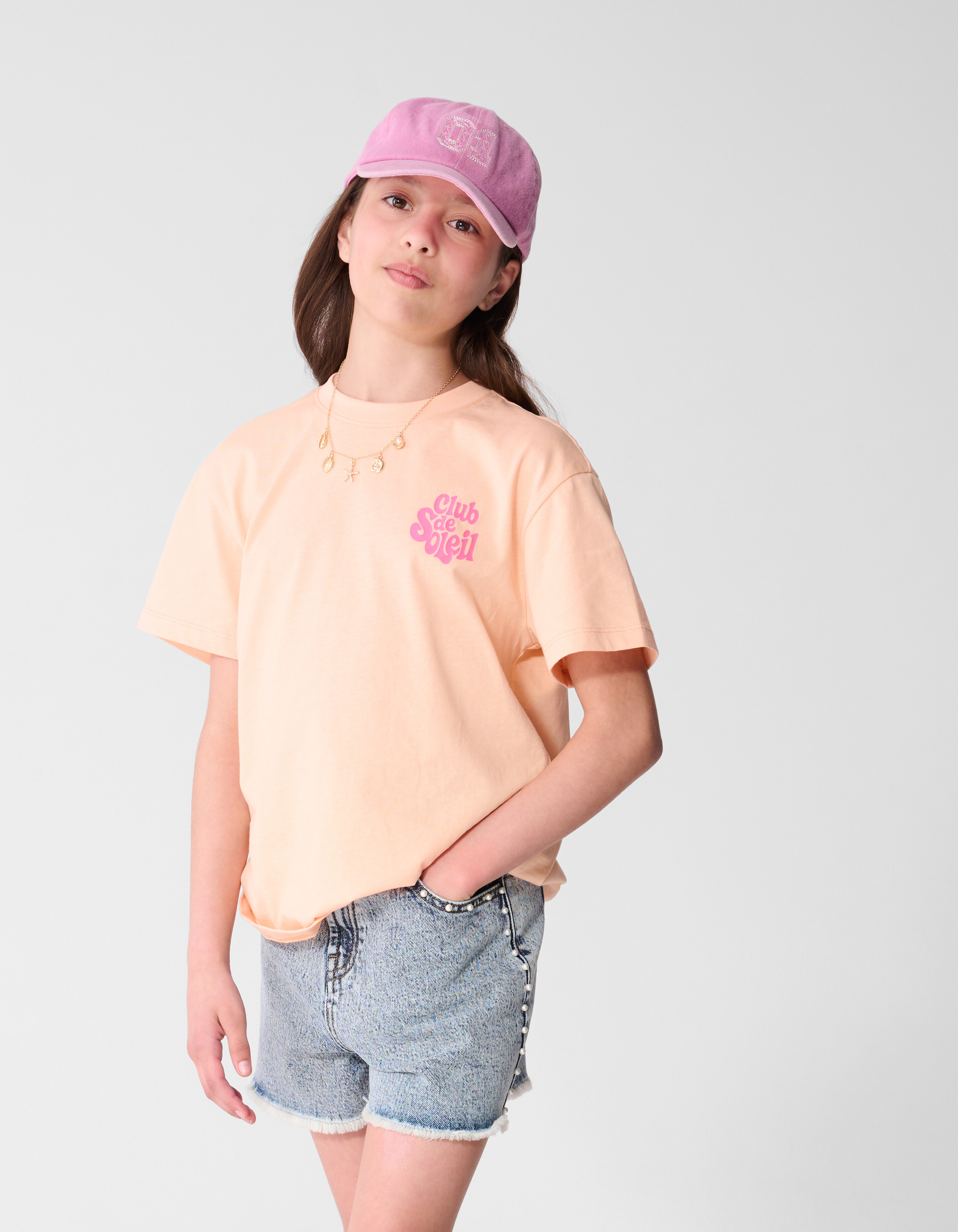 Club De Soleil Artwork T-Shirt Hellorange SHOEBY GIRLS
