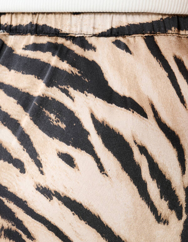 Satin Tiger Maxirock Braun SHOEBY WOMEN