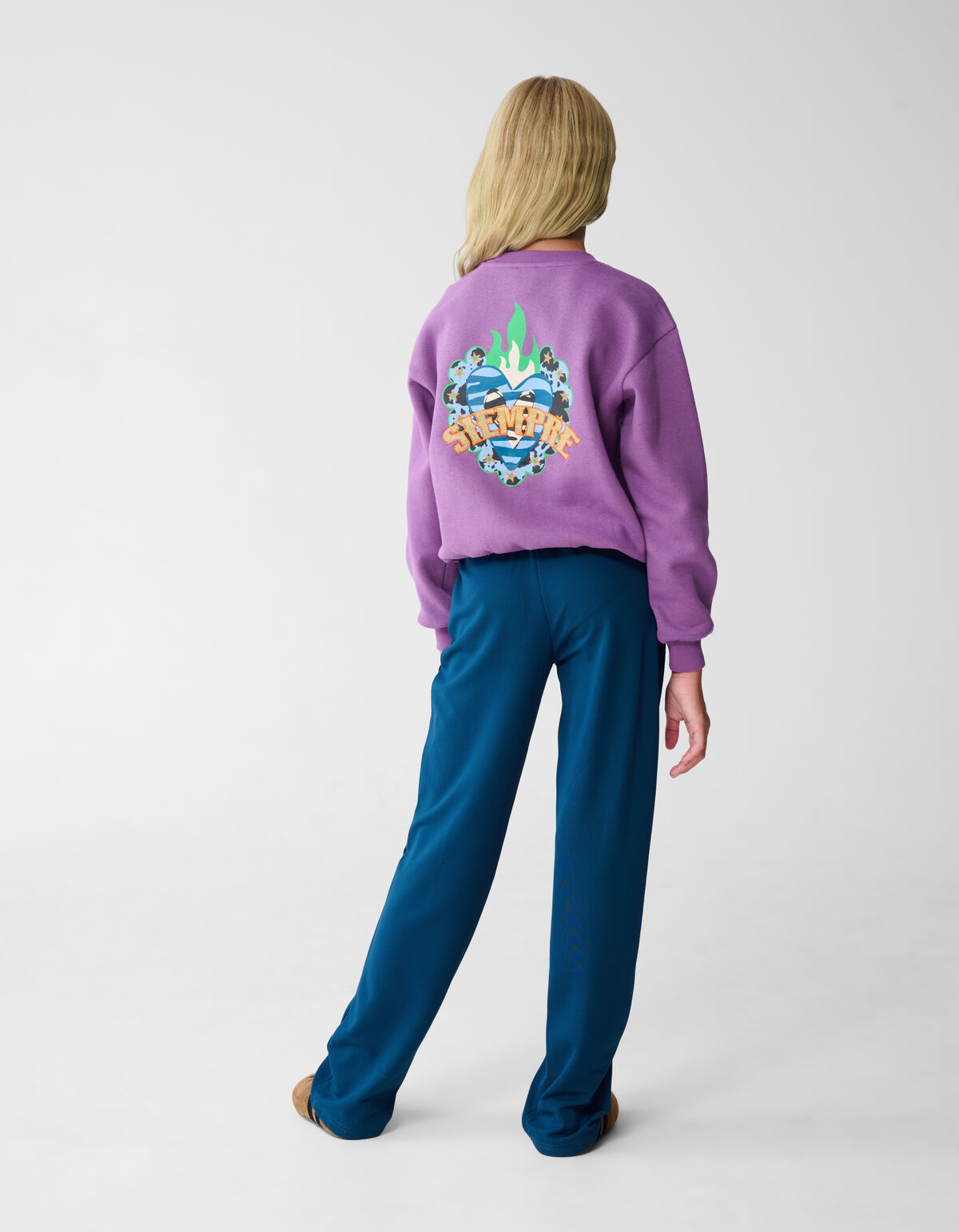 Basis Wide Leg Hose Dunkelblau SHOEBY GIRLS