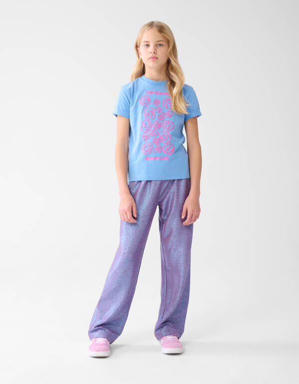 Kunstwerk T-shirt Blau SHOEBY GIRLS