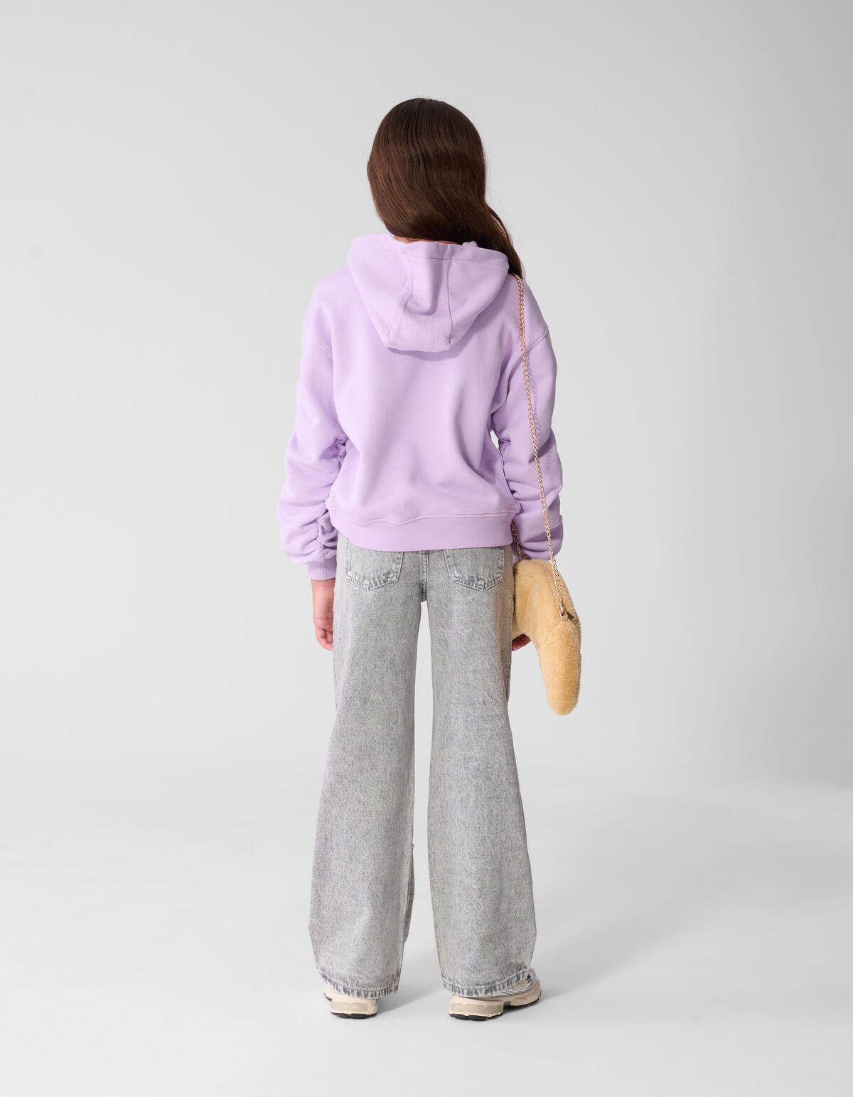 Weit geschnittene Jeans mit Nieten, grau SHOEBY GIRLS