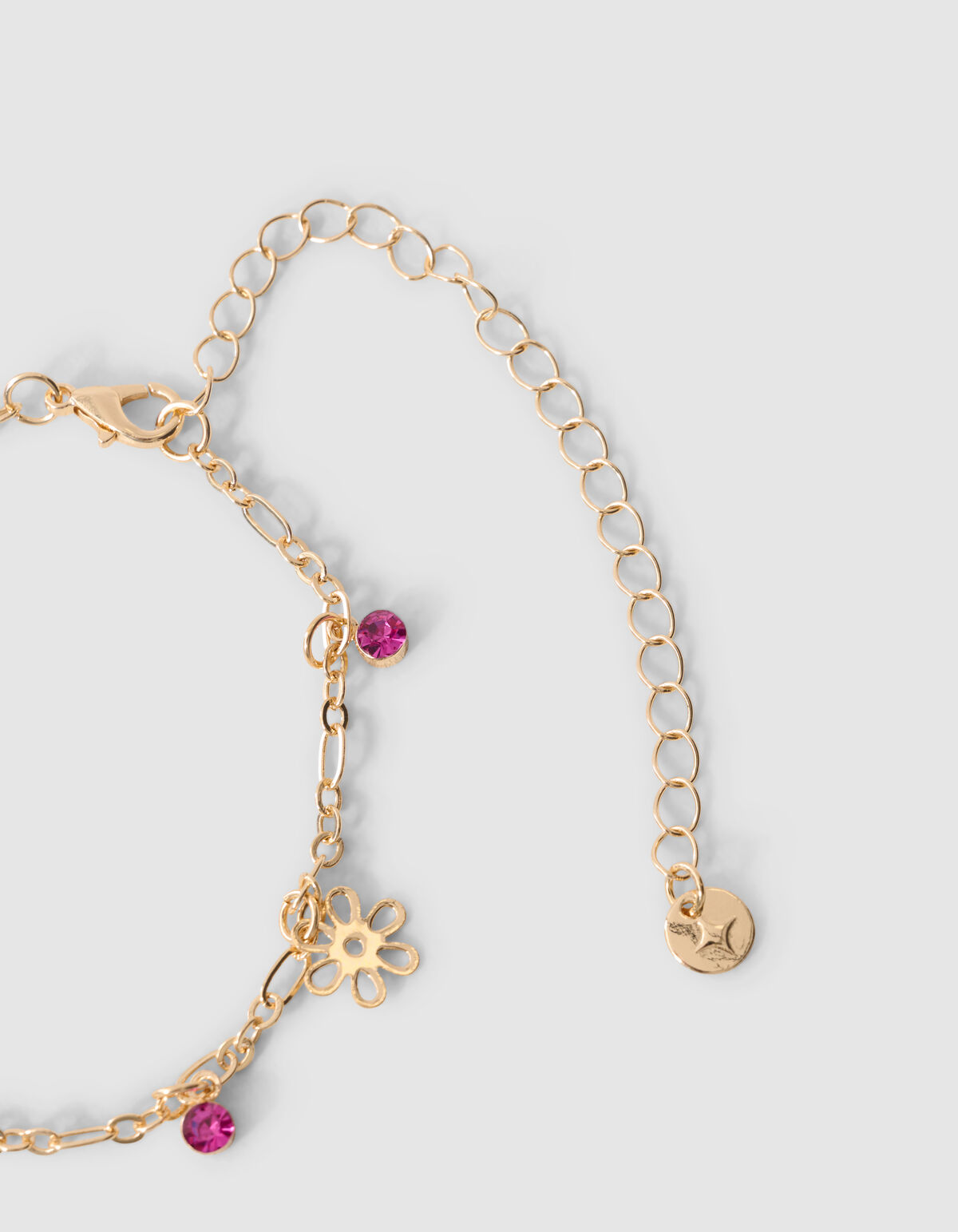 Blumen-Strass-Armband Gold SHOEBY ACCESSOIRES