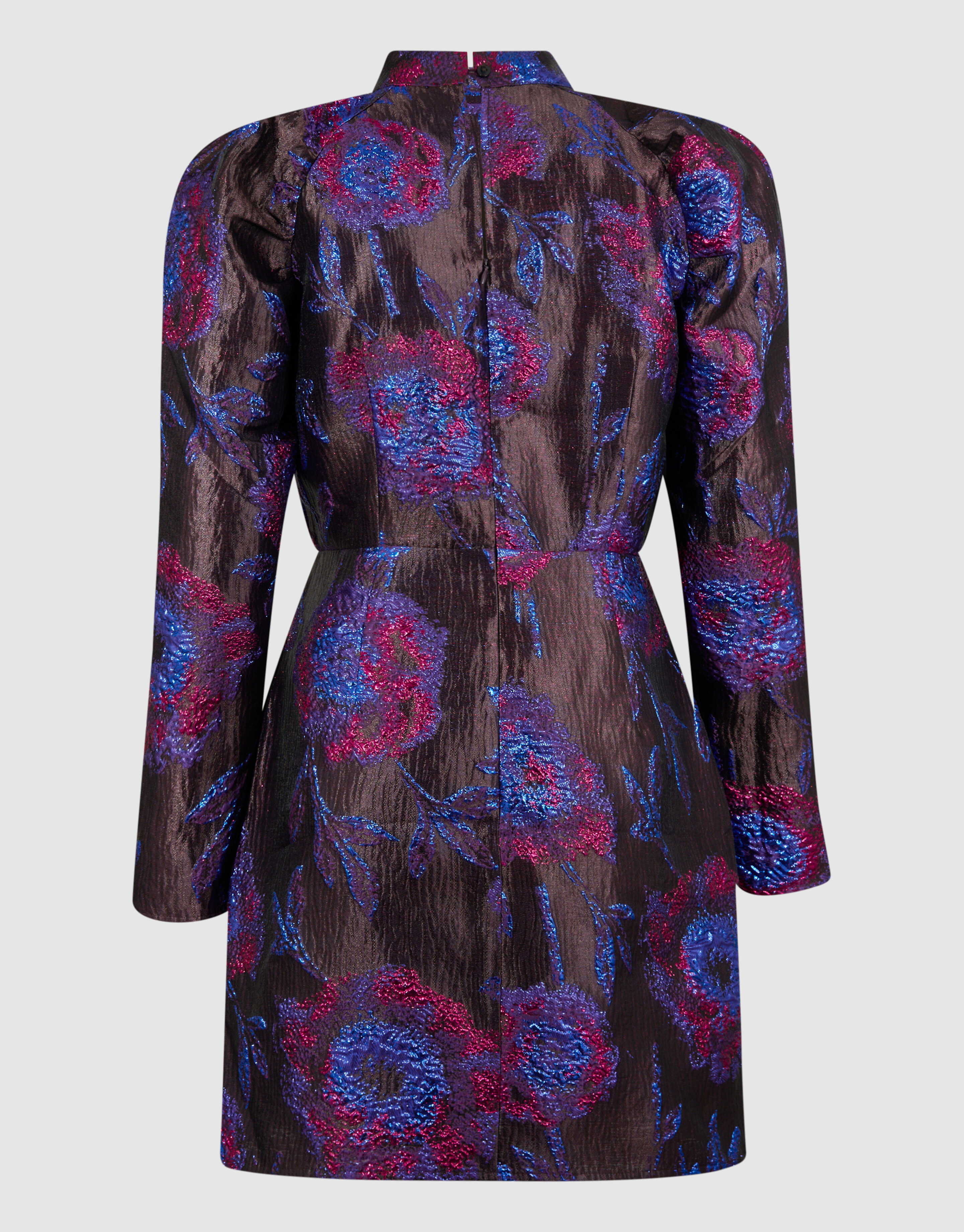 Jacquard-Minikleid Lila/Schwarz SHOEBY WOMEN