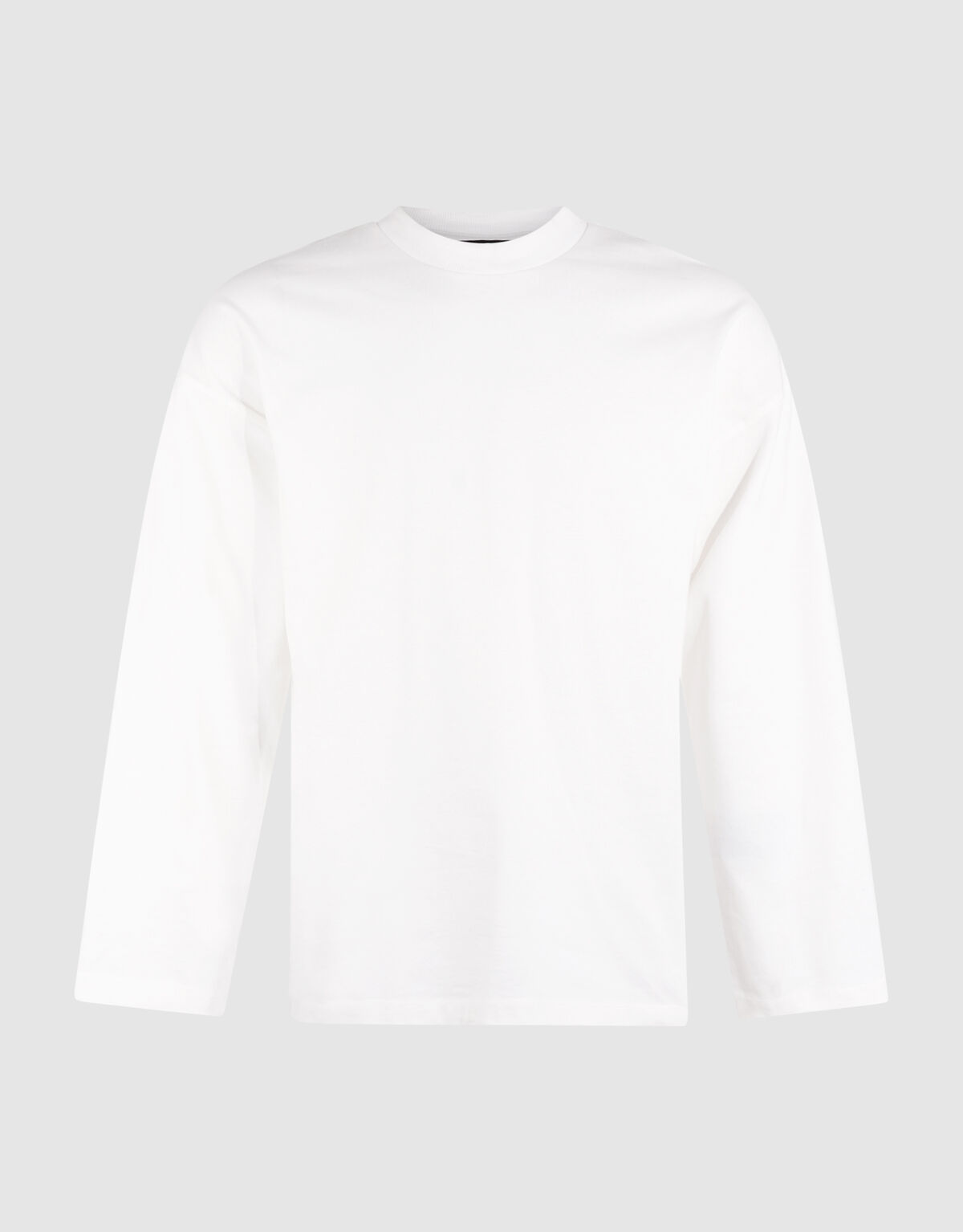 Basic-T-Shirt mit langem Arm im Relaxed-Fit wei&szlig; SHOEBY MEN