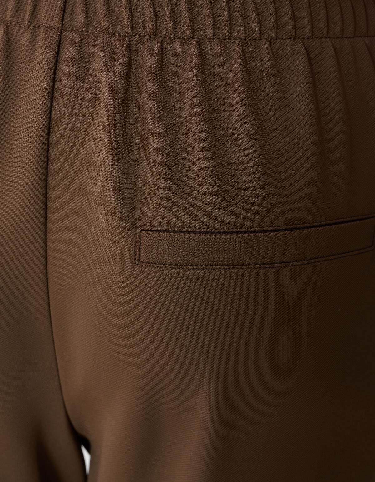 Braune Basic-Hose mit weitem Bein SHOEBY WOMEN