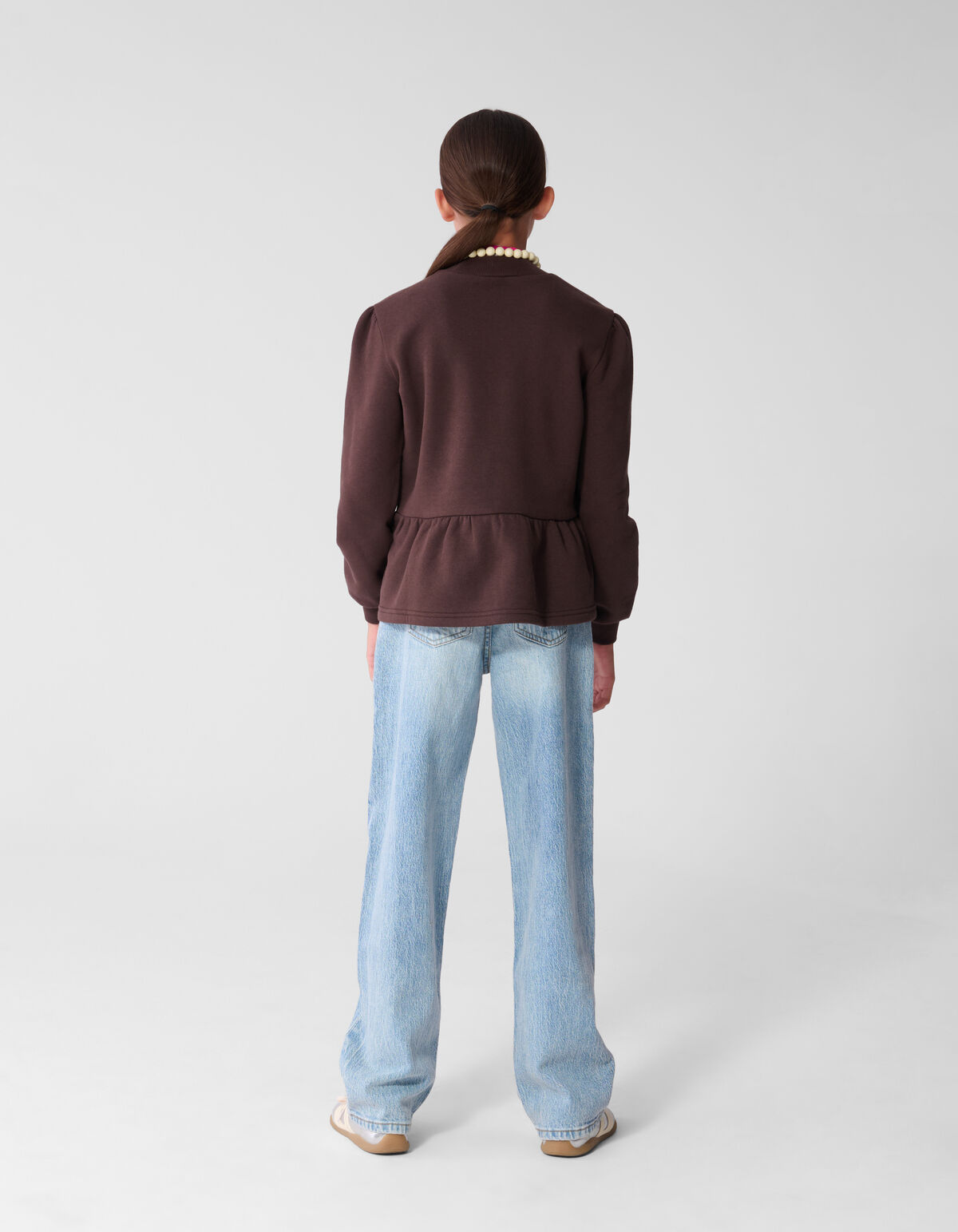 Peplum Pullover Braun SHOEBY GIRLS