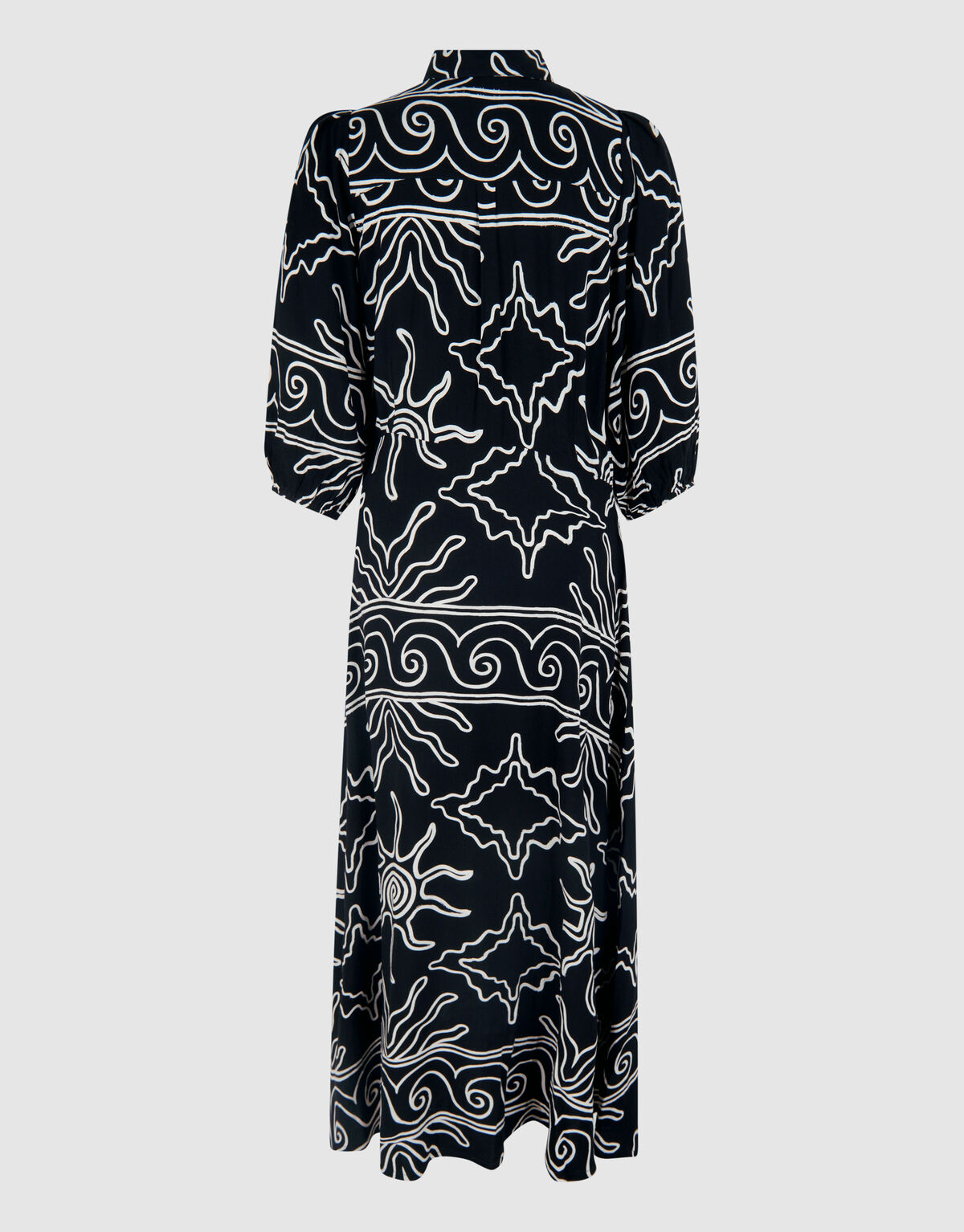 Bedrucktes Maxikleid Schwarz SHOEBY WOMEN