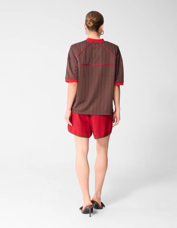 Baseball Strass T-Shirt Braun SHOEBY WOMEN