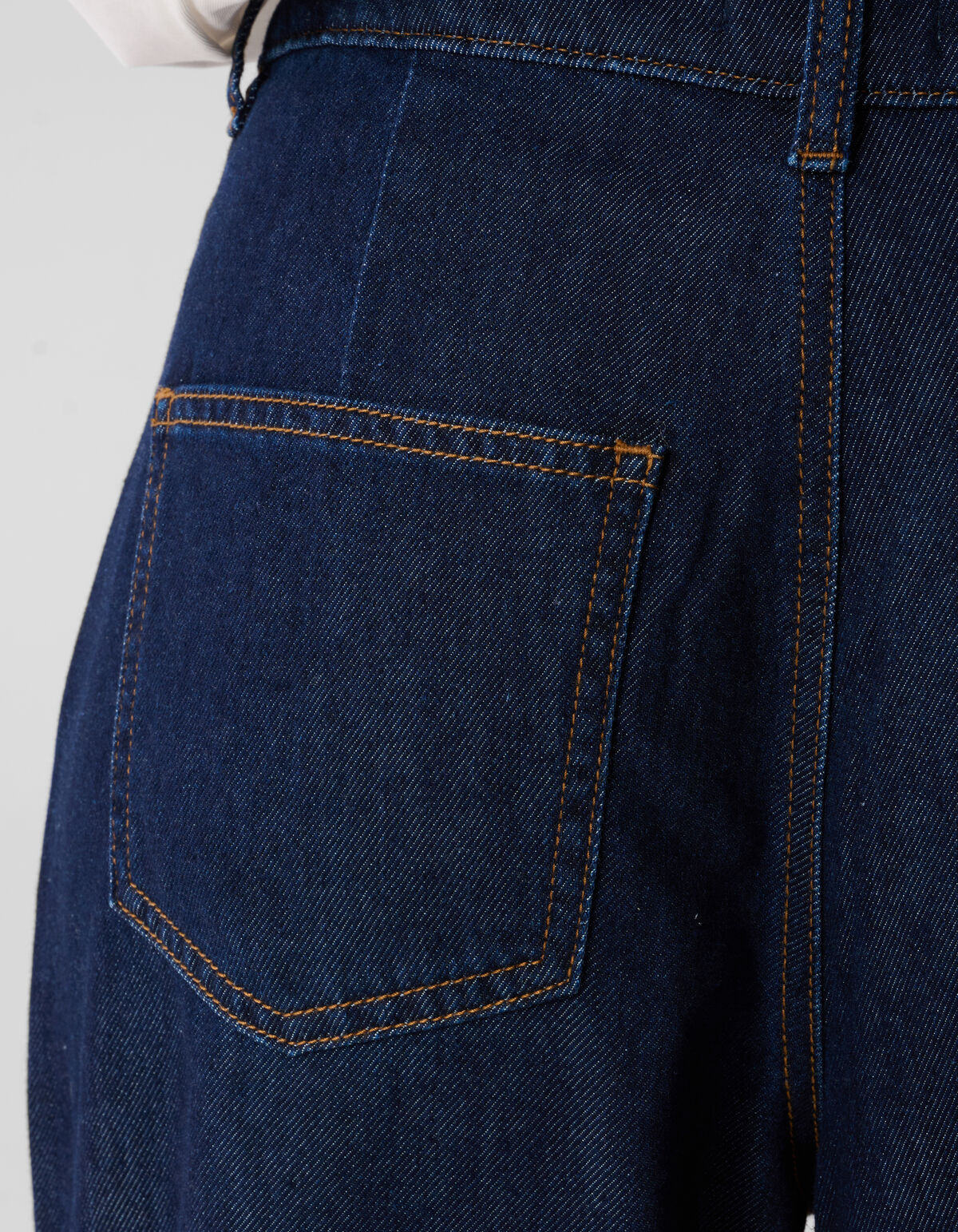 Jeans im Pleated Wide Leg Fit Dunkelblau SHOEBY WOMEN
