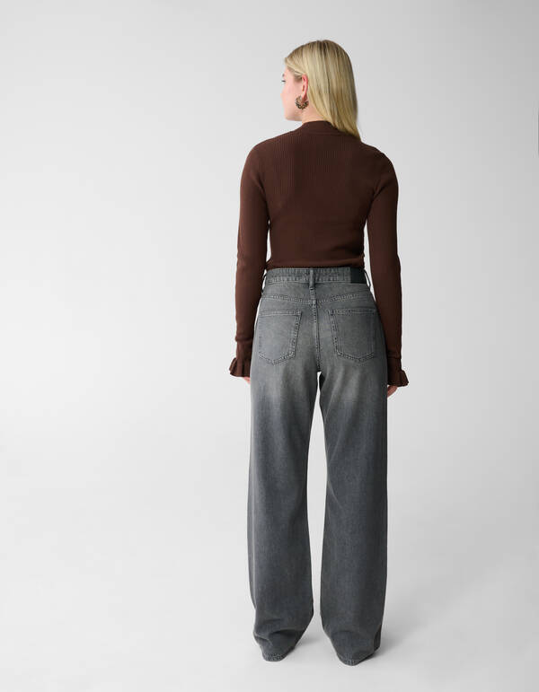 Weit geschnittene Jeans Grau SHOEBY WOMEN