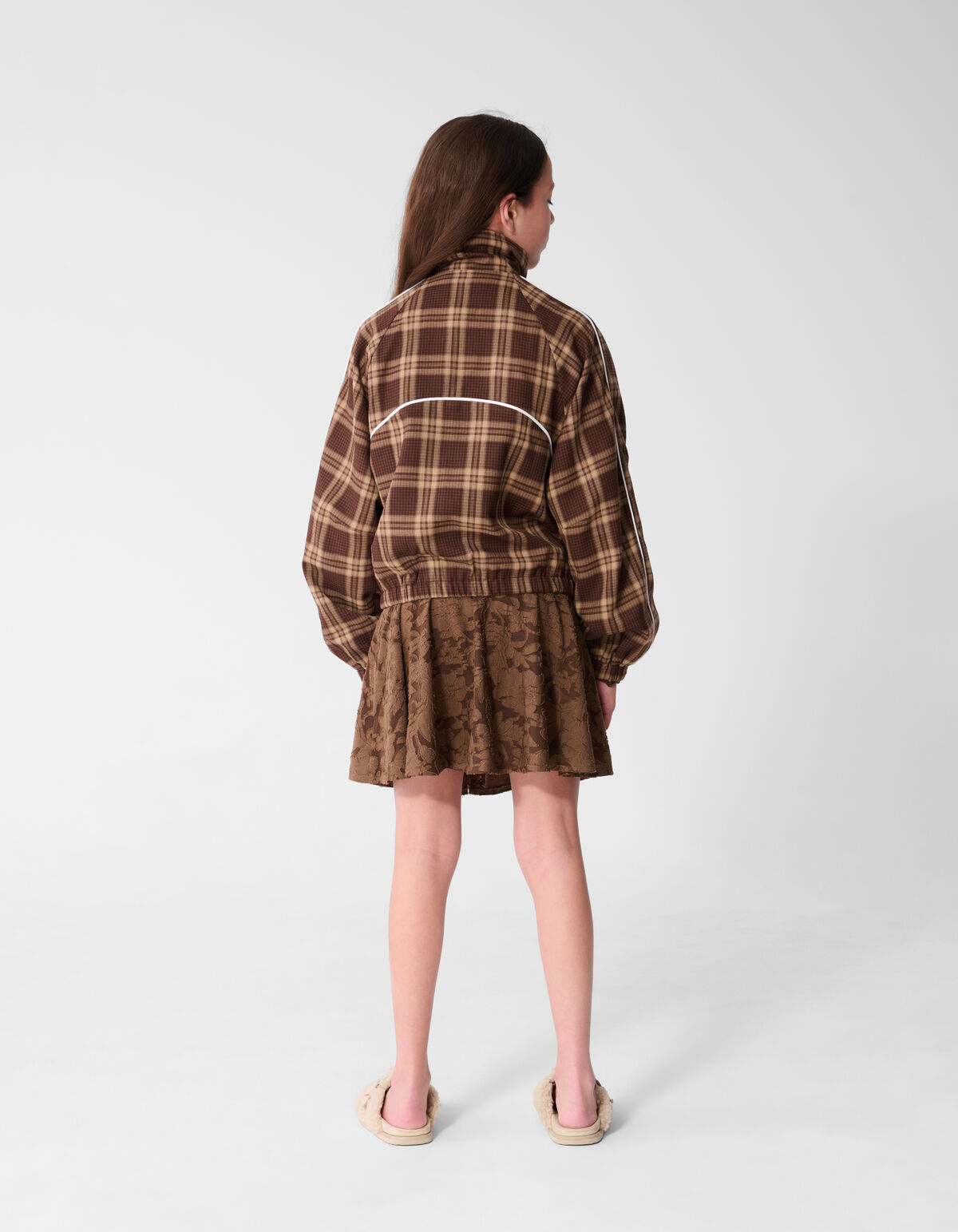Sportliche Karojacke in Braun SHOEBY GIRLS