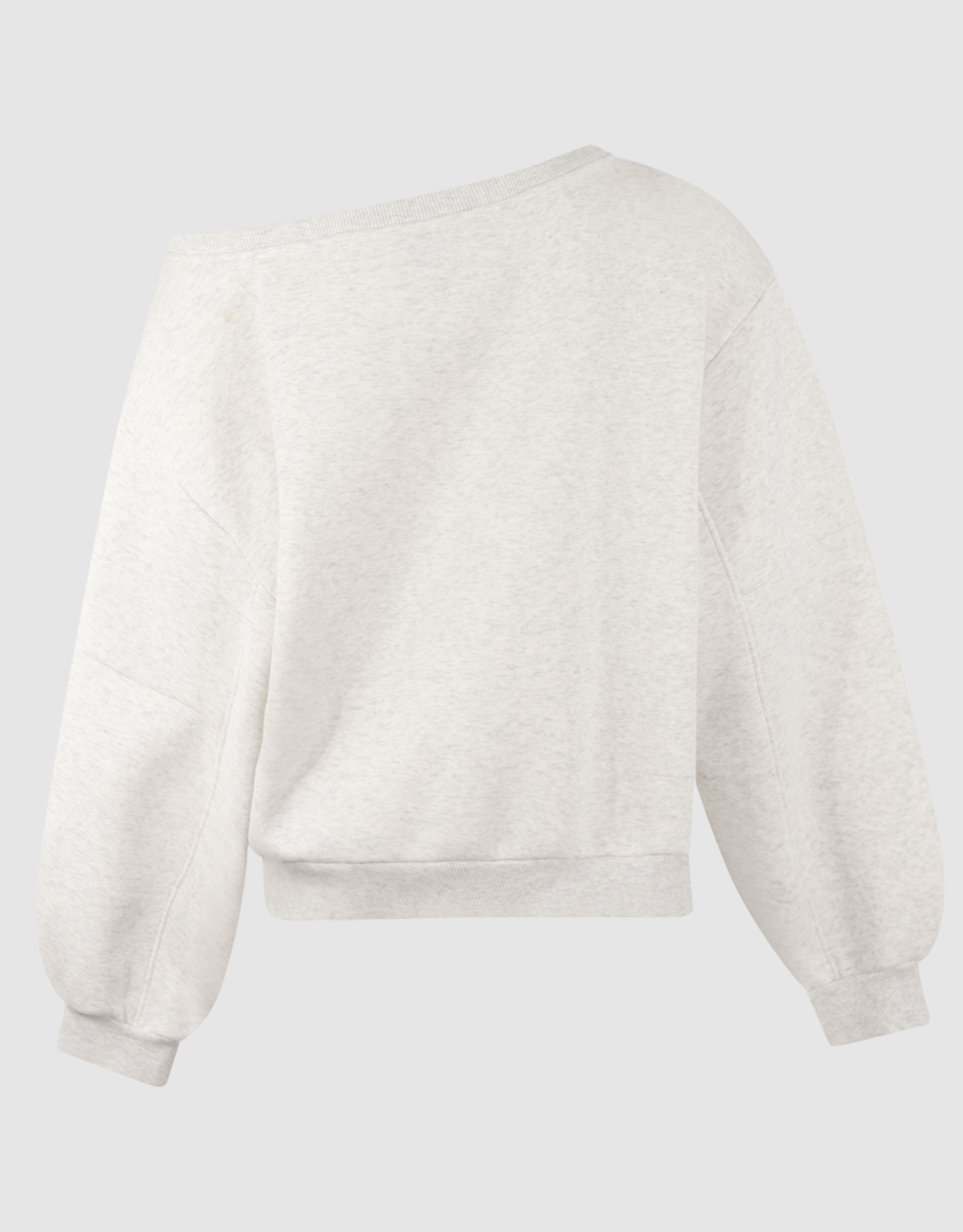 Oversized One Shoulder Sweater Hellgrau SHOEBY WOMEN