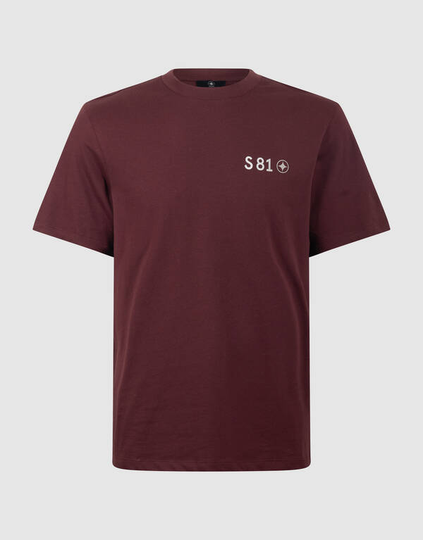 Gradient Logo Artwork T-Shirt Dunkelrot SHOEBY MEN