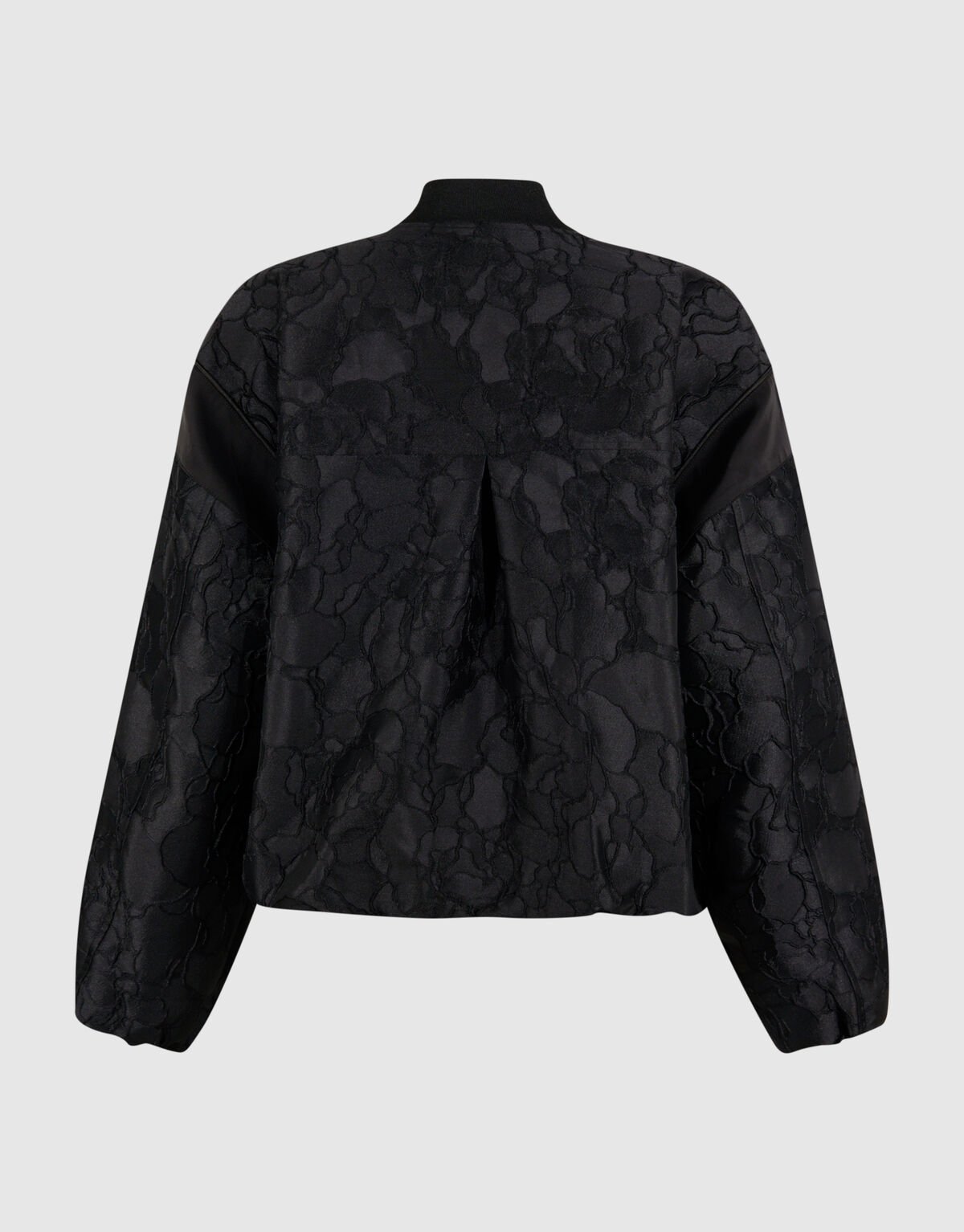 Schwarze Bomberjacke mit Blumenjacquardmuster SHOEBY WOMEN