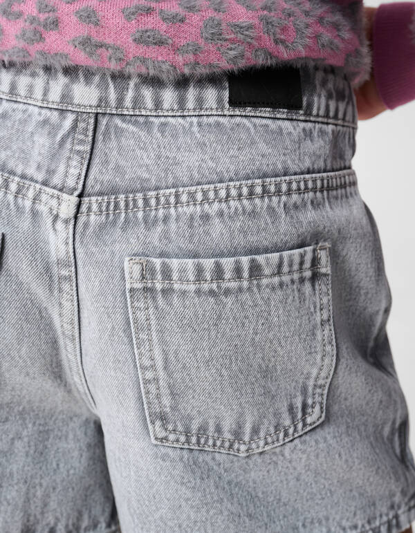 Herz-Wickelrock Hellgrau SHOEBY GIRLS