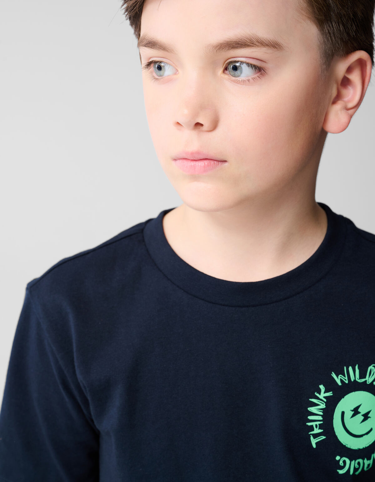 Smiley Artwork T-shirt Dunkelblau SHOEBY BOYS