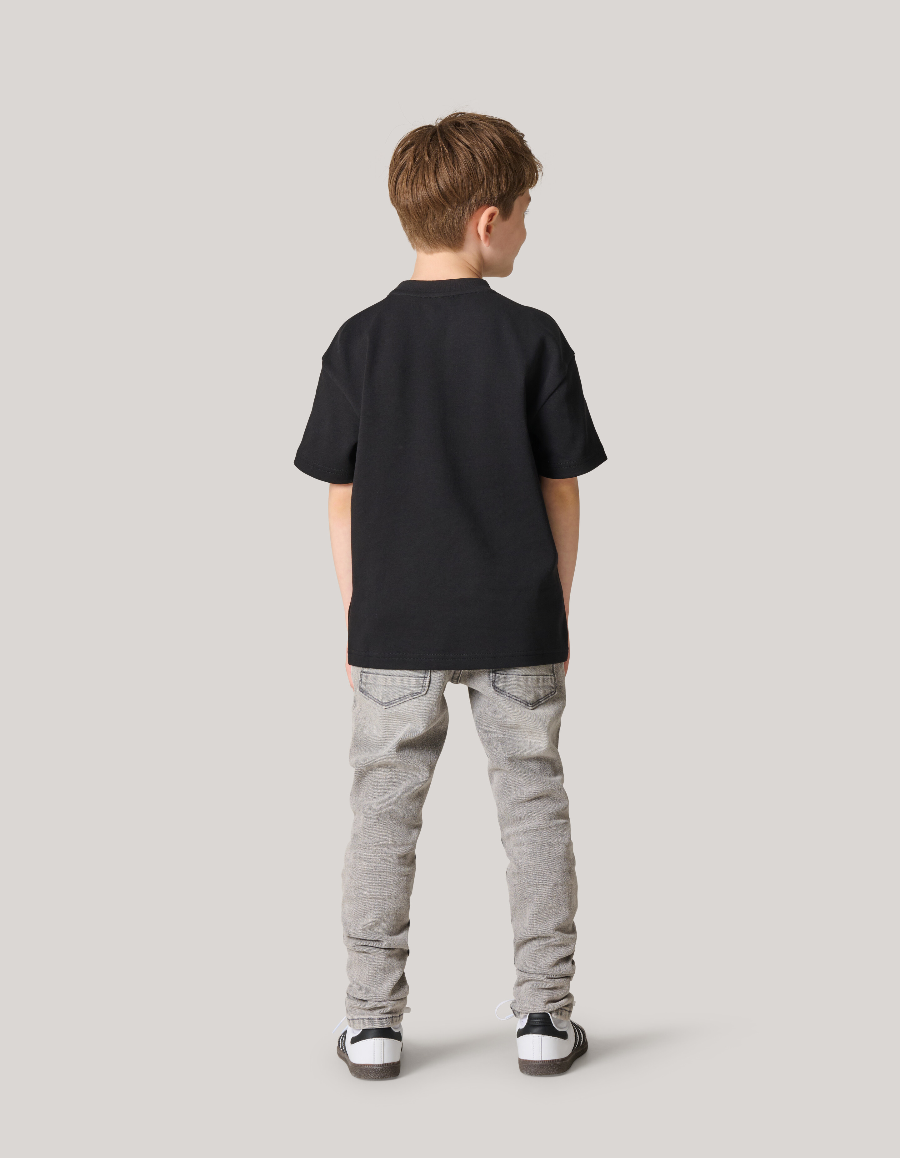 Schweres Basic-T-Shirt Schwarz SHOEBY BOYS