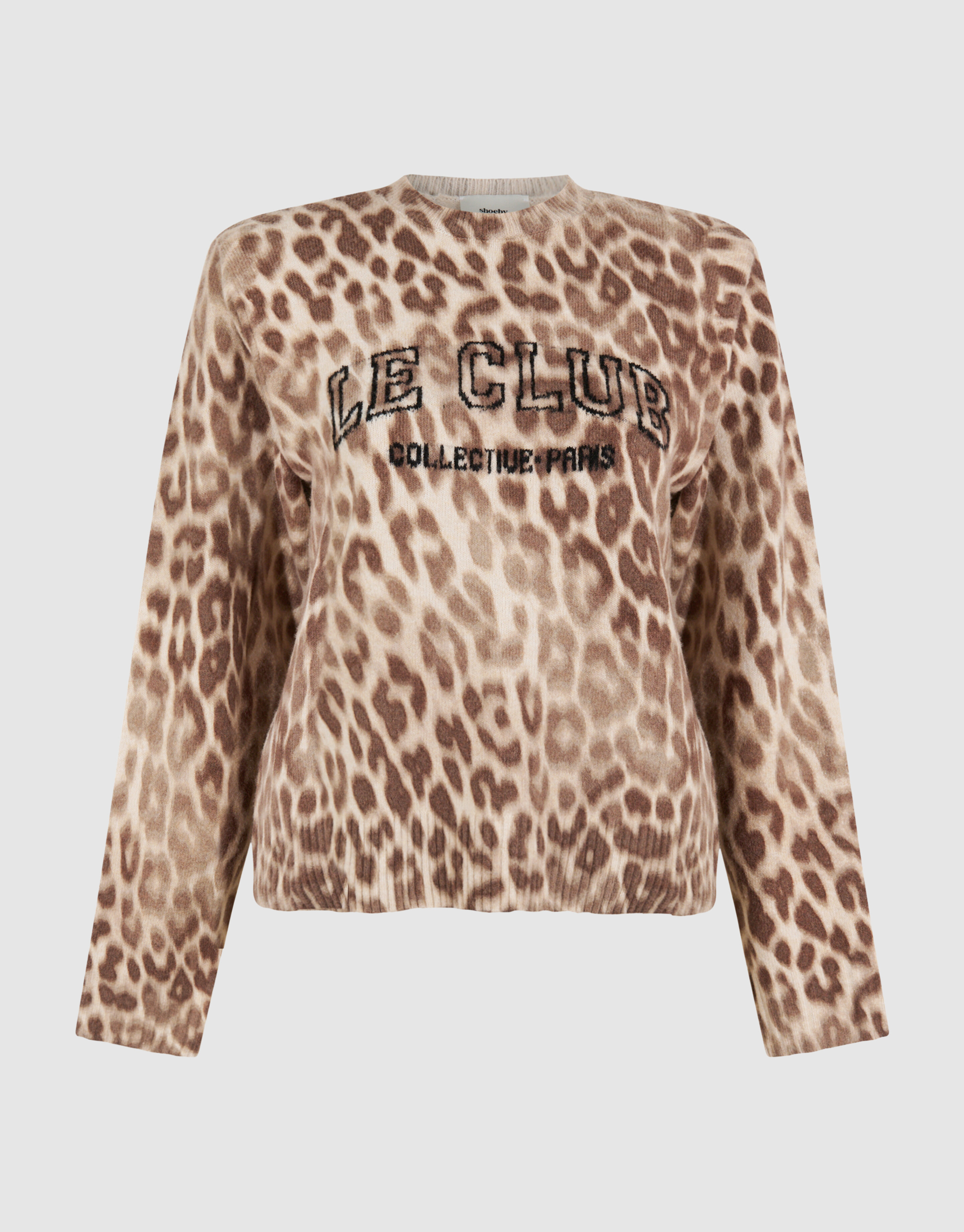 Leopard Artwork Strickpullover Sand SHOEBY WOMEN
