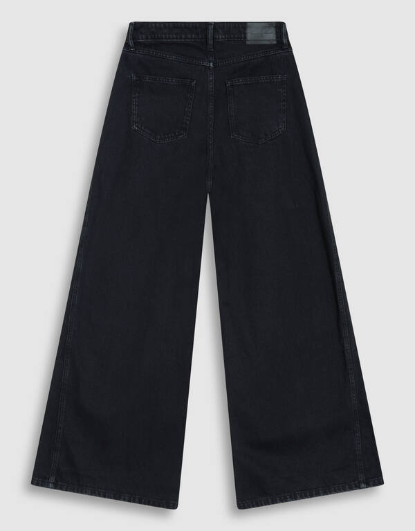 Ultra Wide Leg Fit Jeans Schwarz By Lonneke SHOEBY WOMEN