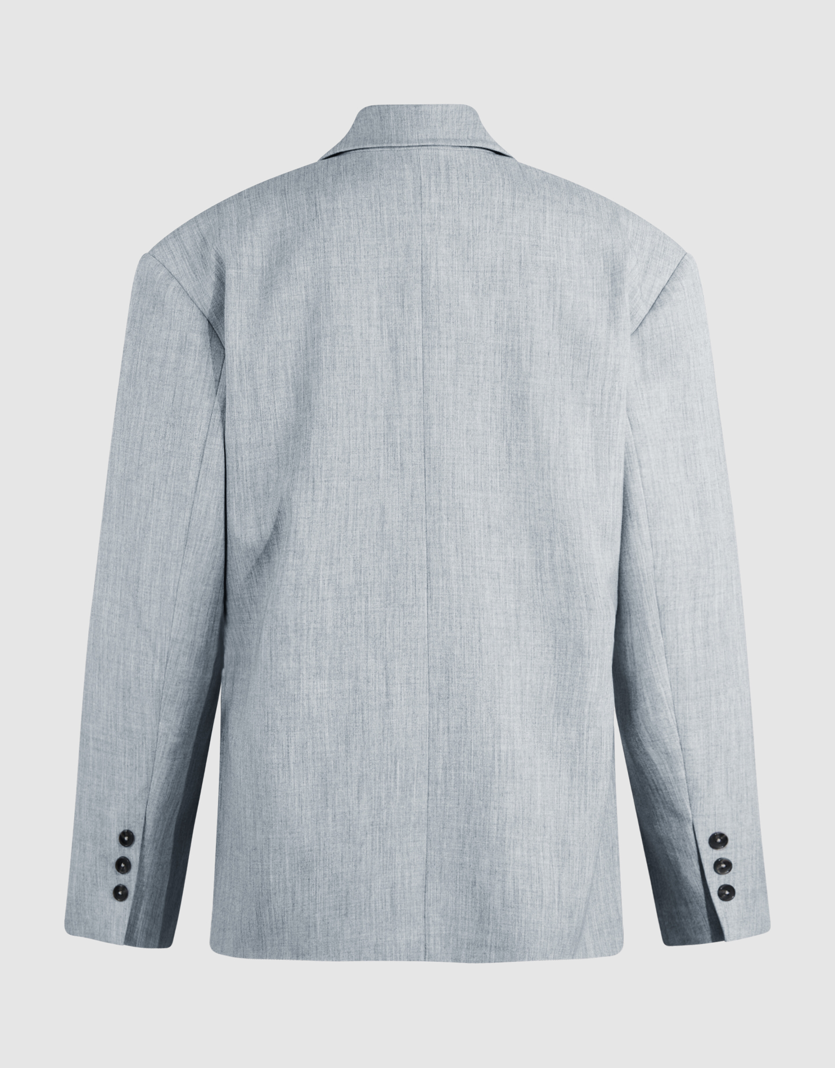 Oversized Shoulder Blazer Hellgrau SHOEBY WOMEN