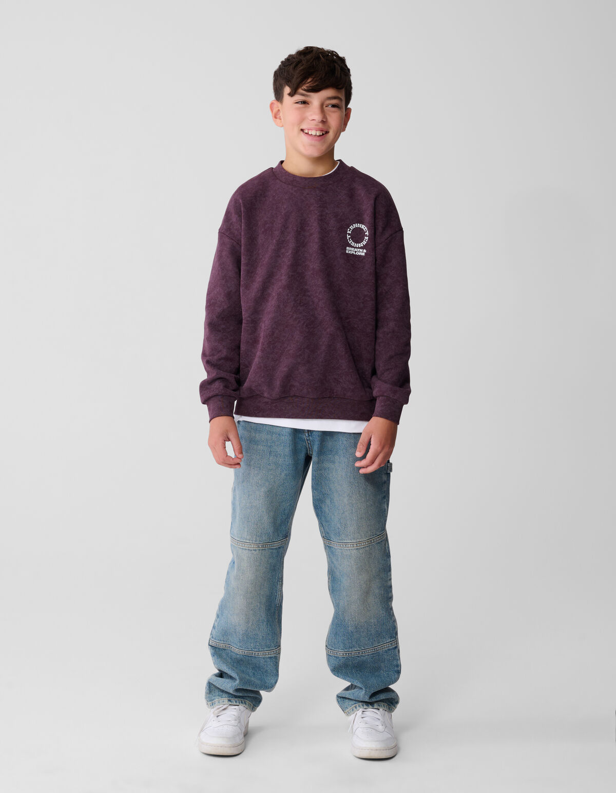 Connect Artwork Pullover Dunkelrot SHOEBY BOYS