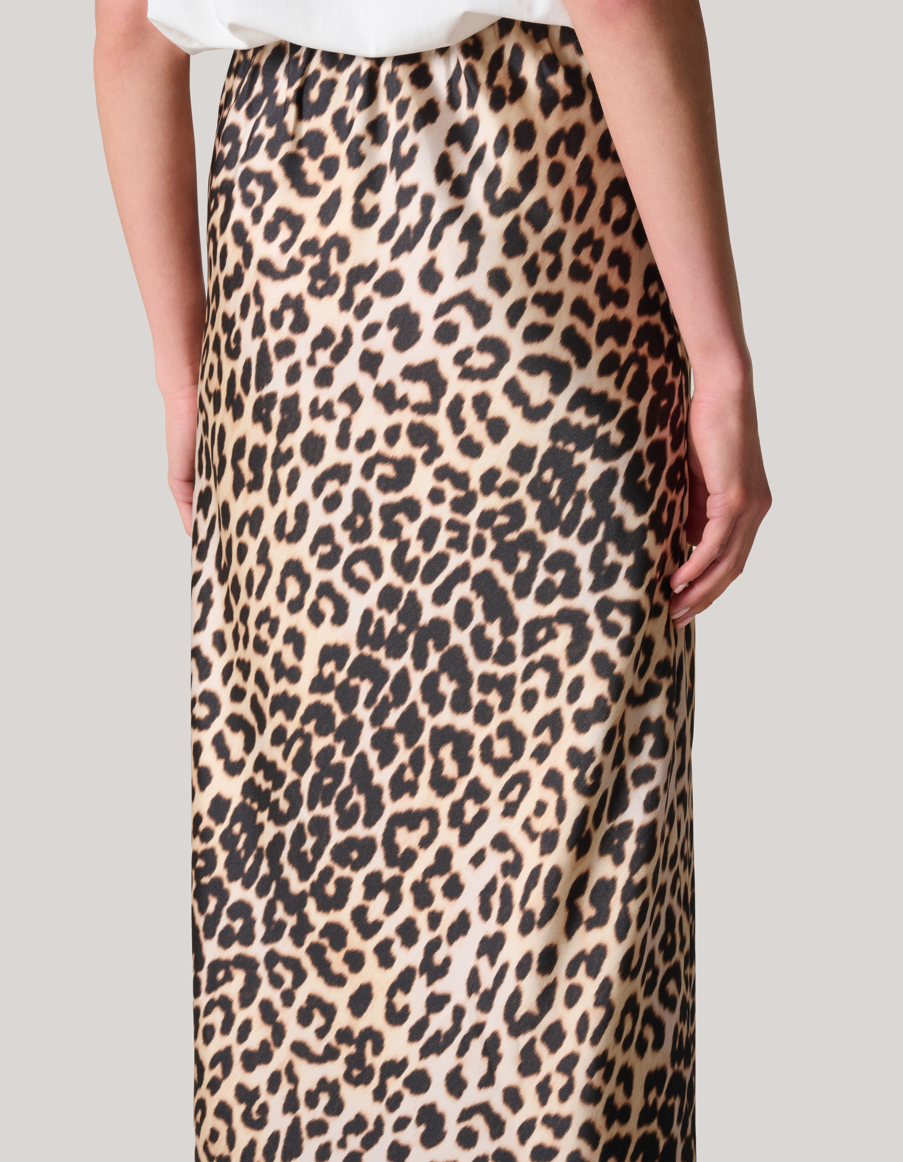 Leopard Satijnen Midi Rok SHOEBY WOMEN