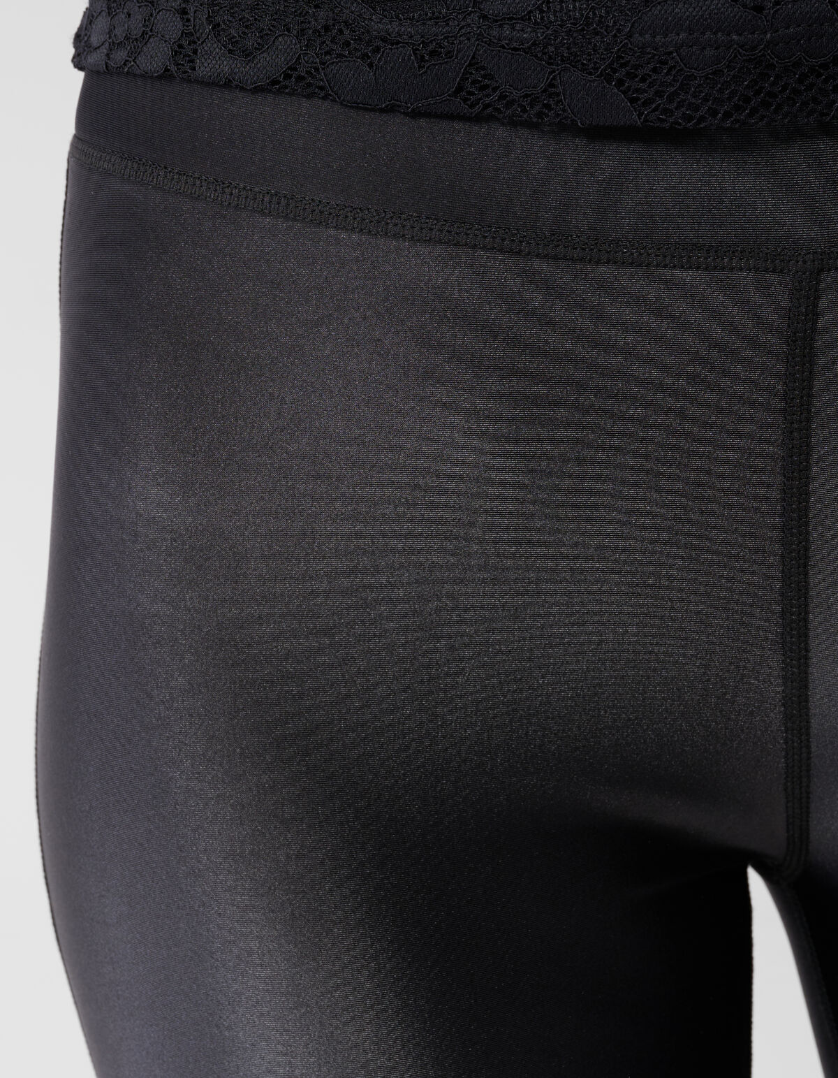 Gl&auml;nzende Leggings Schwarz SHOEBY WOMEN