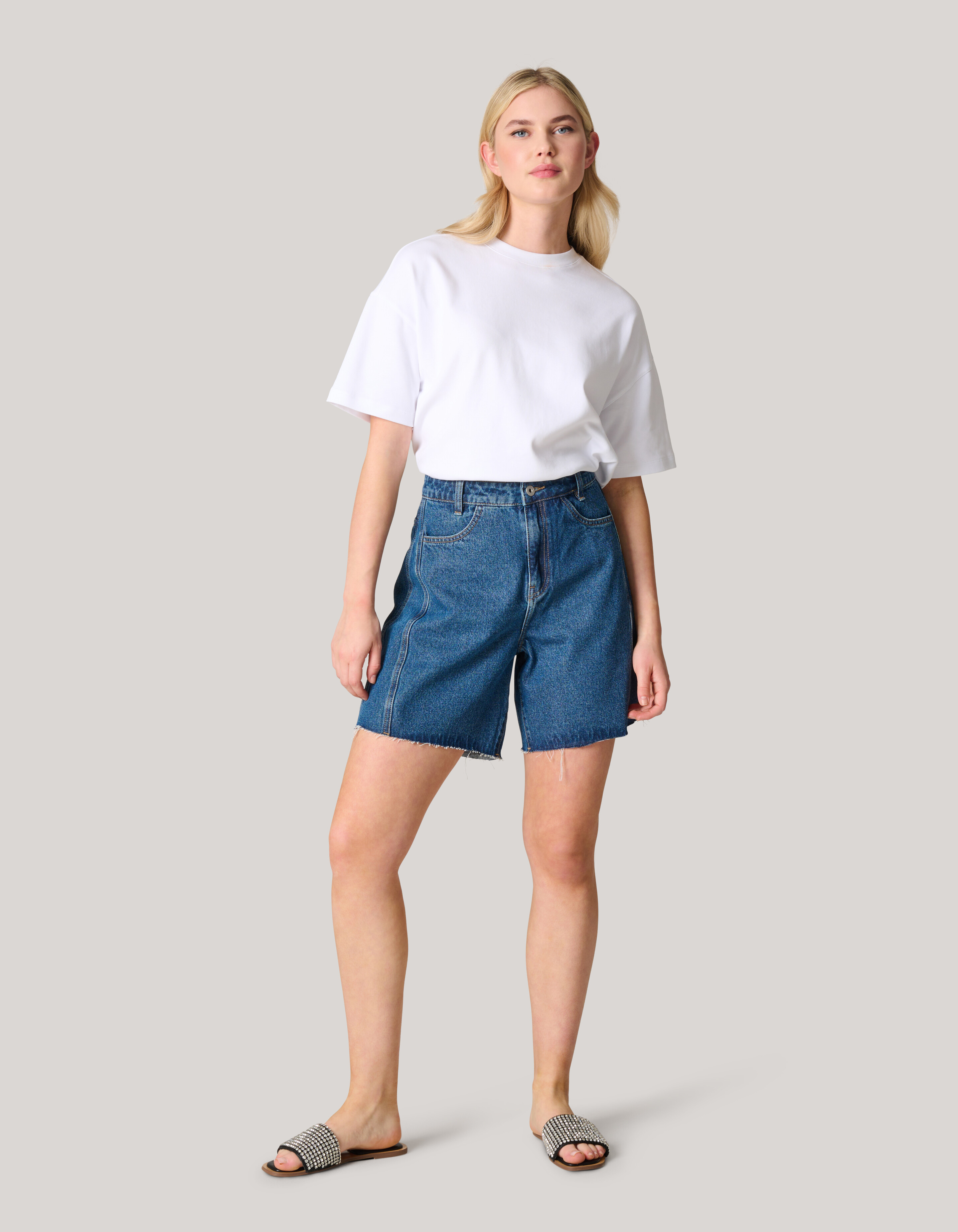 Denim Short Donkerblauw SHOEBY WOMEN