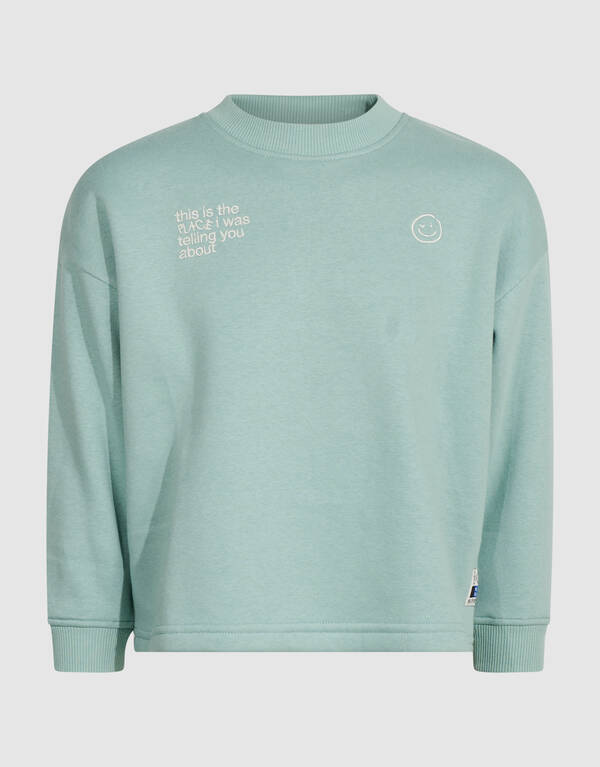 Oversized Artwork-Sweatshirt Hellgr&uuml;n SHOEBY BOYS