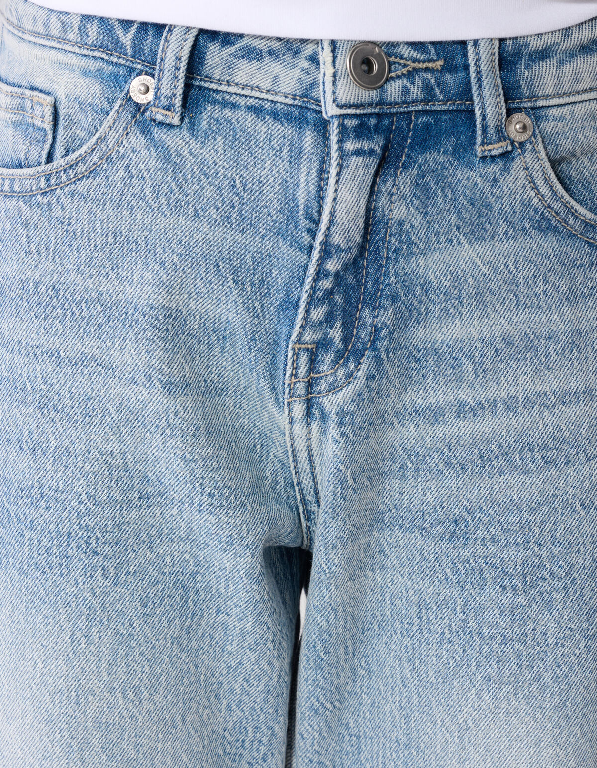Baggy Fit Jeans Hellblau SHOEBY BOYS