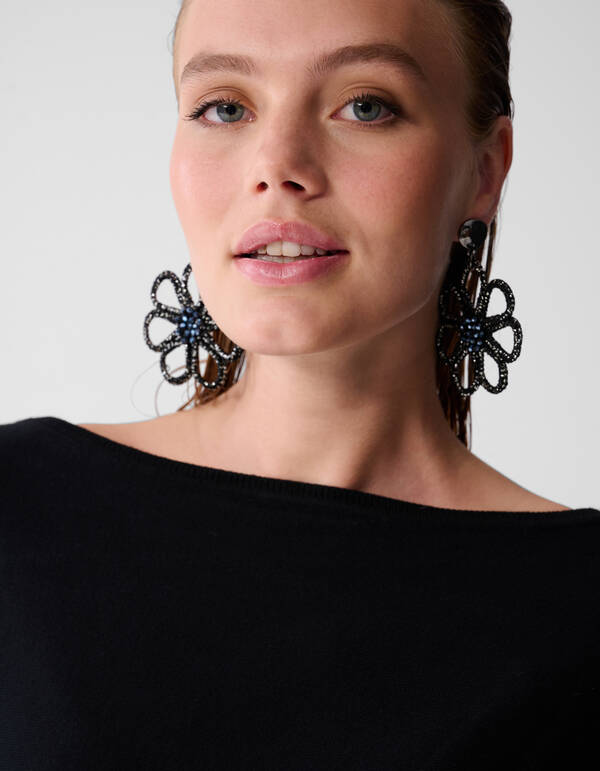 Fledermaus Pullover Schwarz SHOEBY WOMEN