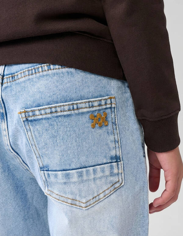 Tapered Fit Jeans gebleicht SHOEBY BOYS